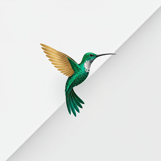 Logo MUNGANYA — colibri stylisé aux couleurs vert et or